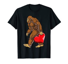 Ladda upp bild till gallerivisning, Bigfoot Heart Funny Valentines Day Men Love Sasquatch Gifts T-Shirt-418972
