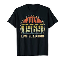 Ladda upp bild till gallerivisning, Born July 1969 Limited Edition Bday Gifts 50th Birthday T-Shirt 52845
