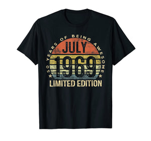 Born July 1969 Limited Edition Bday Gifts 50th Birthday T-Shirt 52845