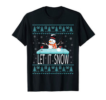 Ladda upp bild till gallerivisning, Cocaine Snowman let it snow funny christmas ugly sweater T-Shirt-1764388
