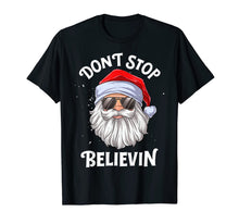 Ladda upp bild till gallerivisning, Don&#39;t Stop Believin Santa Funny Christmas Boys Kids Gifts T-Shirt-675800
