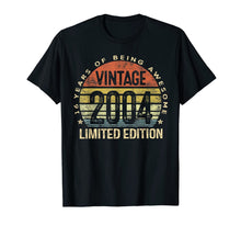 Ladda upp bild till gallerivisning, 16 Year Old Gifts Vintage 2004 Limited Edition 16th Birthday T-Shirt-85738
