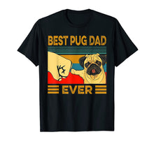 Ladda upp bild till gallerivisning, Best Pug Dad Ever Retro Vintage T-Shirt-297097
