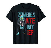Ladda upp bild till gallerivisning, Zombies Ate My IEP Funny Halloween Teacher Gift  T-Shirt 230971
