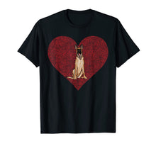 Ladda upp bild till gallerivisning, Belgian Malinoi Valentines Day Dog Love Fingerprint T-Shirt-313020
