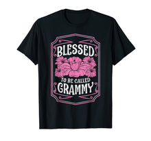 Ladda upp bild till gallerivisning, Blessed To Be Called Grammy Cute Floral Christmas Gifts T-Shirt-3159722
