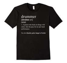 Ladda upp bild till gallerivisning, Funny shirts V-neck Tank top Hoodie sweatshirt usa uk au ca gifts for Funny Drummer Shirts Drum Gifts Drumming Definition T Shirt 1776592
