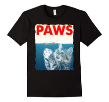 Ladda upp bild till gallerivisning, Paws Shirt Funny Cat Parody T-Shirt - Shark Kitten Tee 168395
