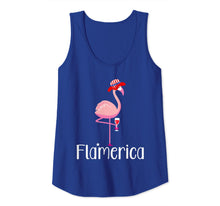 Ladda upp bild till gallerivisning, Pink Flamingo Uncle Sam Hat Patriotic 4th of July Gift Tank Top 320596
