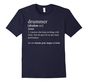 Funny shirts V-neck Tank top Hoodie sweatshirt usa uk au ca gifts for Funny Drummer Shirts Drum Gifts Drumming Definition T Shirt 1776592