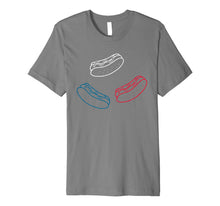Ladda upp bild till gallerivisning, Red White Blue Hot Dogs Food USA American 4th of July Gift Premium T-Shirt 1488009
