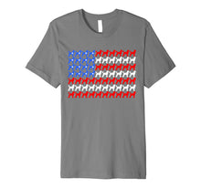 Ladda upp bild till gallerivisning, Poodle 4th of July USA American Flag Patriotic Men Women Dog Premium T-Shirt 427160
