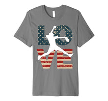Ladda upp bild till gallerivisning, LOVE American July 4th Softball Teen Girls Women Premium T-Shirt 1076618
