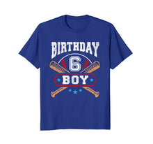 Ladda upp bild till gallerivisning, Kids 6 Years Old Boy 6th Birthday T-Shirt Baseball Gift 1160774

