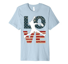 Ladda upp bild till gallerivisning, LOVE American July 4th Softball Teen Girls Women Premium T-Shirt 1076618
