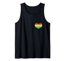 Ladda upp bild till gallerivisning, LGBT Pride Rainbow Flag Heart Love Tank Top 43423

