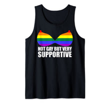 Ladda upp bild till gallerivisning, NOT GAY BUT VERY SUPPORTIVE LGBT Straight Ally Bra Meme Tank Top 195152

