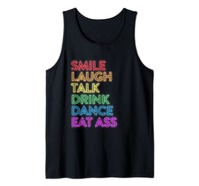 Ladda upp bild till gallerivisning, Smile Laugh Talk Drink Dance Eat Ass LGBT Gay Pride Tank Top 28714
