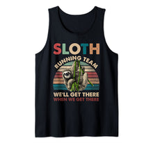 Ladda upp bild till gallerivisning, Vintage Sloth Running Team We'll Get There Funny Sloth Tank Top 58738
