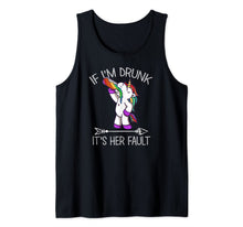 Ladda upp bild till gallerivisning, If I'm Drunk It's Her Fault Unicorn Funny Friends Couple   Tank Top 494462
