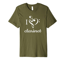 Ladda upp bild till gallerivisning, Funny shirts V-neck Tank top Hoodie sweatshirt usa uk au ca gifts for I Heart Clarinet T Shirt Love Music Treble Bass Instrument 2229359
