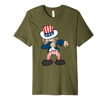 Ladda upp bild till gallerivisning, Dabbing Uncle Sam Fourth of July USA Flag Labor Memorial Day Premium T-Shirt 1905966

