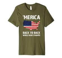 Ladda upp bild till gallerivisning, Merica-Back-To-Back-World-War-Champs-T-Shirt 994160
