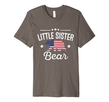 Ladda upp bild till gallerivisning, Little Sister Patriotic Bear Flag Matching 4th Of July Premium T-Shirt 783910
