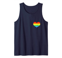 Ladda upp bild till gallerivisning, LGBT Pride Rainbow Flag Heart Love Tank Top 43423
