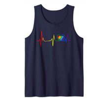 Ladda upp bild till gallerivisning, LGBT Rainbow Heartbeat T shirt Gay and Lesbian Pride month Tank Top 89208

