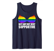 Ladda upp bild till gallerivisning, NOT GAY BUT VERY SUPPORTIVE LGBT Straight Ally Bra Meme Tank Top 195152
