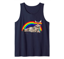 Ladda upp bild till gallerivisning, Funny Cat Gay Pride LGBT Rainbow Sunglasses Shirt Tank Top 126133
