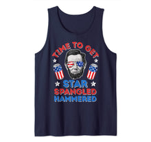 Ladda upp bild till gallerivisning, Time To Get Star Spangled Hammered 4th Of July Men Lincoln Tank Top 110949
