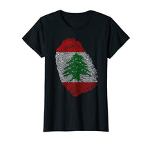 Ladda upp bild till gallerivisning, Lebanon Lebanese Fingerprint Flag Protest Love Support Gift T-Shirt 352337
