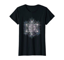 Ladda upp bild till gallerivisning, Metatron Cube Sacred Geometry Shirt - Spiritual Yoga T-Shirt
