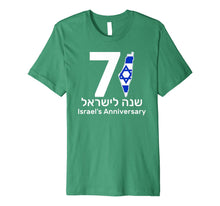 Ladda upp bild till gallerivisning, Israel Independence Day 71 Jewish Israeli Flag Gift T-shirt Premium T-Shirt 1987744
