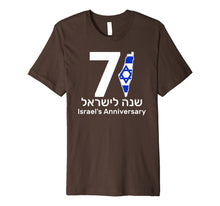 Ladda upp bild till gallerivisning, Israel Independence Day 71 Jewish Israeli Flag Gift T-shirt Premium T-Shirt 1987744
