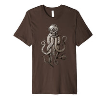Ladda upp bild till gallerivisning, Funny shirts V-neck Tank top Hoodie sweatshirt usa uk au ca gifts for Vintage SCUBA Diver Octopus T-shirt, Kraken Helmet t-shirt 1557839
