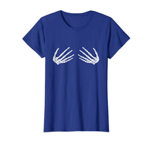 Ladda upp bild till gallerivisning, Funny Skeleton Hands Halloween 2019 Ladies T Shirt 485471
