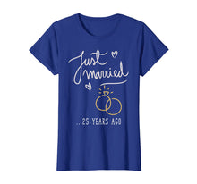 Ladda upp bild till gallerivisning, Just Married 25 Years Ago Marriage T Shirt 1290241
