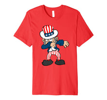 Ladda upp bild till gallerivisning, Dabbing Uncle Sam Fourth of July USA Flag Labor Memorial Day Premium T-Shirt 1905966
