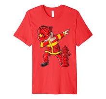 Ladda upp bild till gallerivisning, Funny shirts V-neck Tank top Hoodie sweatshirt usa uk au ca gifts for Dabbing Firefighter T shirt Kids Boys Men Funny Dab Tee Gift 265002
