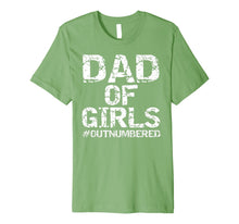 Ladda upp bild till gallerivisning, Mens Father's Day Gift from Daughters Dad of Girls #Outnumbered Premium T-Shirt 20069
