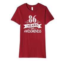 Ladda upp bild till gallerivisning, Funny shirts V-neck Tank top Hoodie sweatshirt usa uk au ca gifts for 86th Birthday Gifts Vintage 33 Awesome Since 1933 4260080
