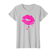 Ladda upp bild till gallerivisning, Hot Pink Lips Kiss 80s Retro Vintage Lipstick Party T-Shirt 212318
