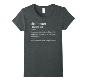 Funny shirts V-neck Tank top Hoodie sweatshirt usa uk au ca gifts for Funny Drummer Shirts Drum Gifts Drumming Definition T Shirt 1776592