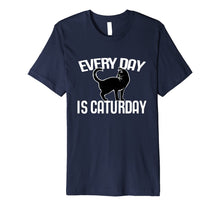 Ladda upp bild till gallerivisning, Every Day is Caturday t-shirt black cat art cat people 366825
