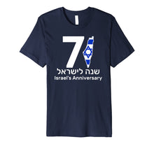 Ladda upp bild till gallerivisning, Israel Independence Day 71 Jewish Israeli Flag Gift T-shirt Premium T-Shirt 1987744
