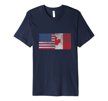 Ladda upp bild till gallerivisning, United States of American and Canada Flag Fourth Shirt 526728
