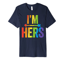 Ladda upp bild till gallerivisning, Funny shirts V-neck Tank top Hoodie sweatshirt usa uk au ca gifts for I'm Hers Lesbian Pride Shirt LGBT Bride Wedding Pride 1375262
